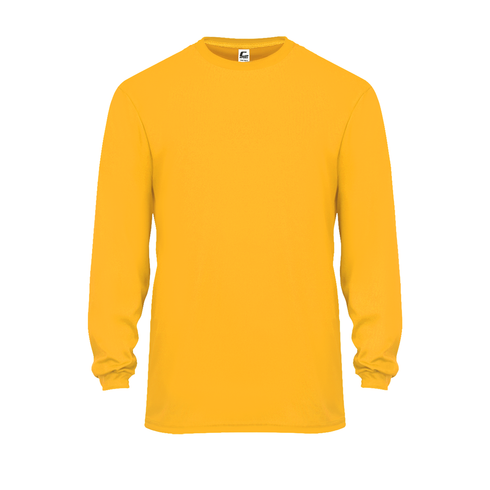 Badger Sport C2 L/S Tee, Sizes 2XL-4XL (510400-000808), Color 'Gold'